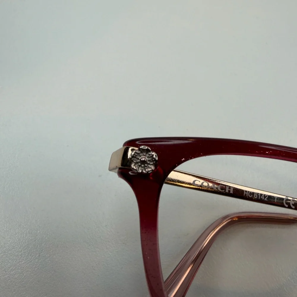 COACH GLASSES HC6142/5551 (BURGUNDY GLITTER GRADIENT) 51•17•140 COACH EYEGLASSES